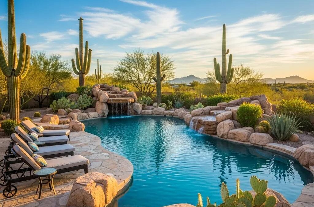 Popular Pool Shapes & Layouts for Arizona Backyards